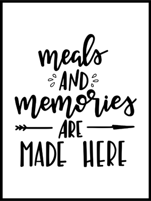 Meals and Memories - Poster - Plakatbar.no