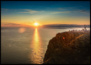Nordkapp i midnattssol - Plakat - Plakatbar.no