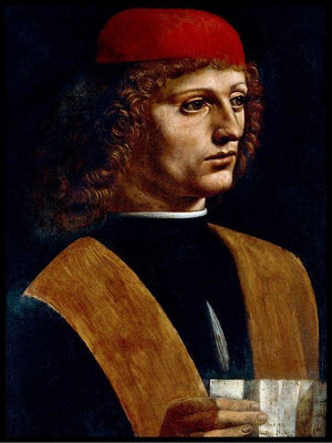 Portrett av en musiker, Leonardo da Vinci- Plakat - Plakatbar.no