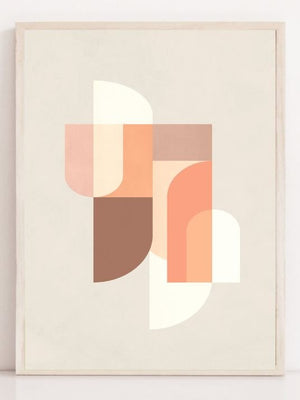 Retro Geometrisk III - Plakatbar.no