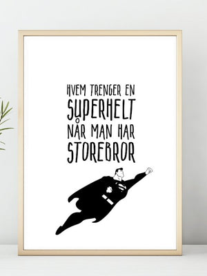 Storebror er Supermann - Plakat
