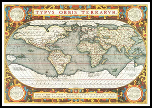 Verdenskart Typus Orbis - plakat - Plakatbar.no