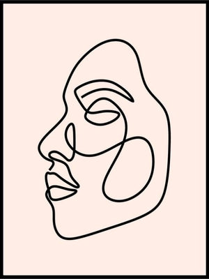 Womanface oneline - Plakatbar.no