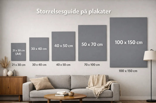 Slik velger du riktig størrelse på plakater