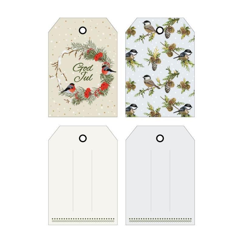 Merkelapper til julegaver - 01 - 6 stk