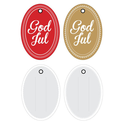 Merkelapper til julegaver - 04 - 6 stk