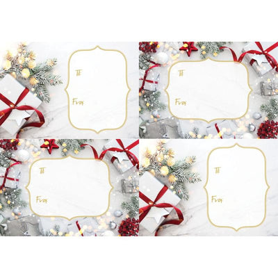 JULEMERKELAPPER 09, SELVKLEBENDE