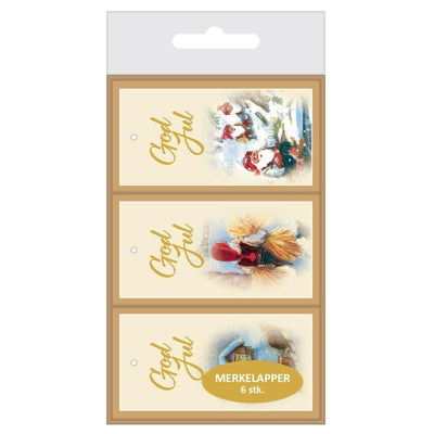 Merkelapper i eske6 stk