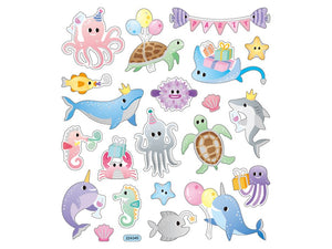 Bursdag i havet stickers - Klistremerker