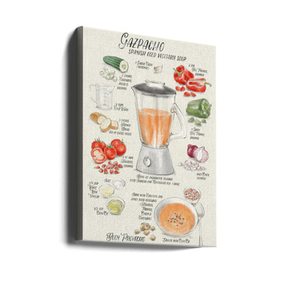 Gazpacho illustrated recipe in English