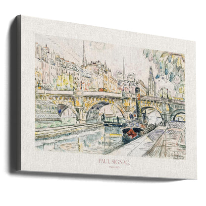 Tugboat At the Pont Neuf, Paris 1923 Poster