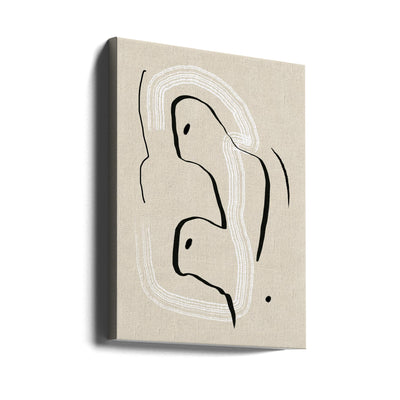 Reclining nude line art