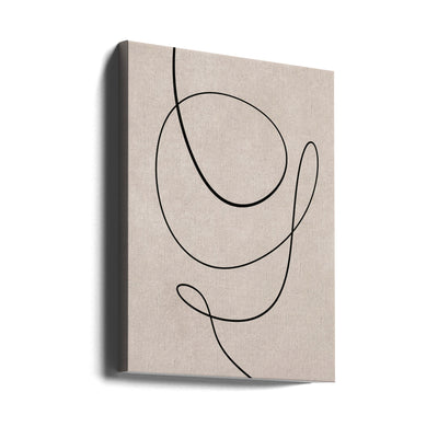 Minimal line art abstract drawing 01