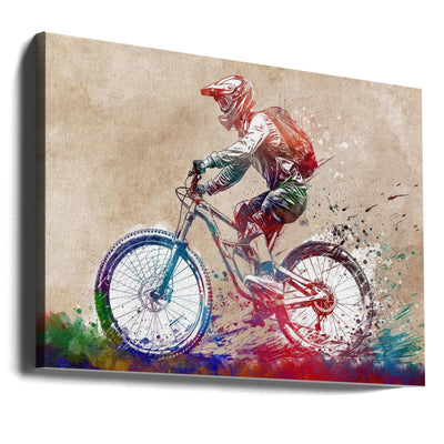 BMX biker sport art