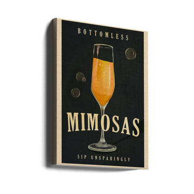 Bottomless Mimosas Art Deco Cocktail Bar Art