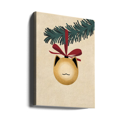 Meowry bauble godl/tan