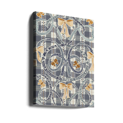 William Morris ribbons and bows neutral pattern