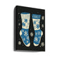 Vintage Socks Knitwear Blue On Black