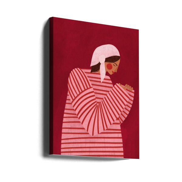 The Woman With the Red Stripes