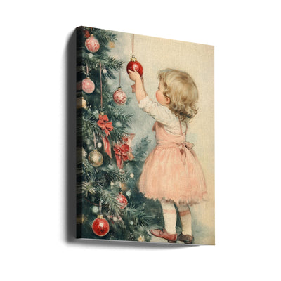 Young Girl At Christmas Eve