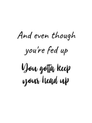 2 pac Poster - Keep your head up