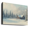 Cabin In Snowy Landscape