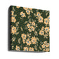 Floral Heritage bouquet forest green pattern