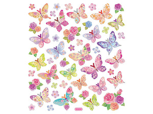 Sommerfugler pastell - stickers - Klistremerker