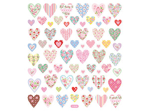 Hearts pastel stickers - Stickers