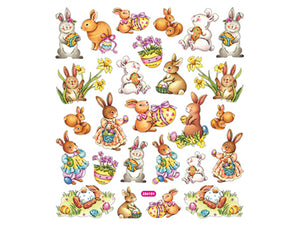 Påskeharer stickers - Klistremerker