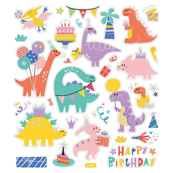 Bursdag dinosaur- Klistremerker