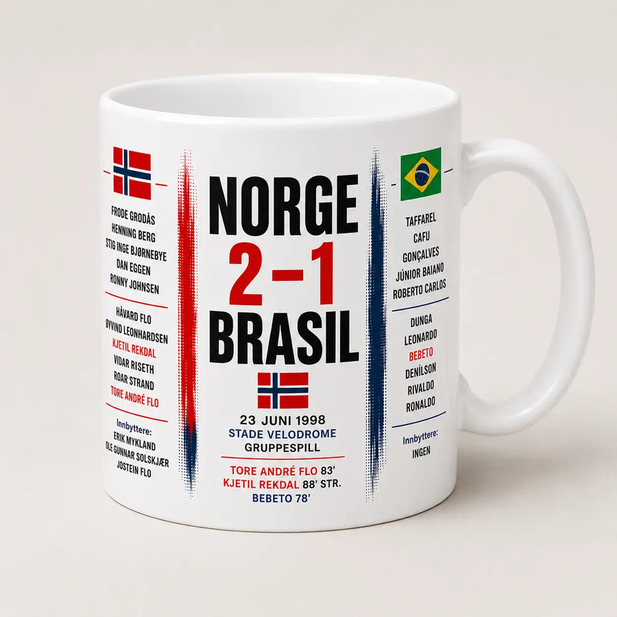 Norge slo Brasil 2–1 i 1998 – Historisk fotballkrus