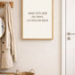 Don't stand there freezing, go home instead – Poster for hallway