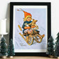 Children's playground - Retro Christmas poster - Jenny Nystrøm