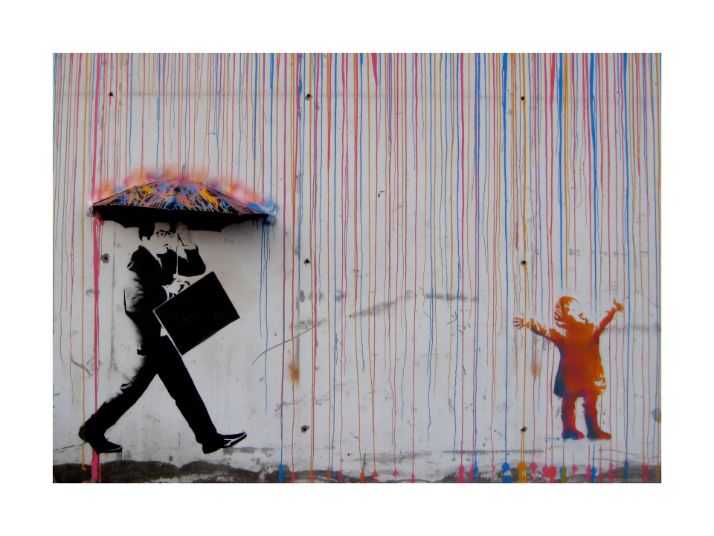 Banksy - Farvet Regn