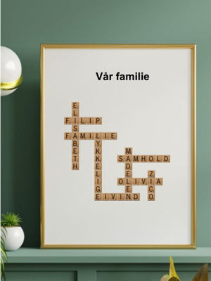Create a crossword poster