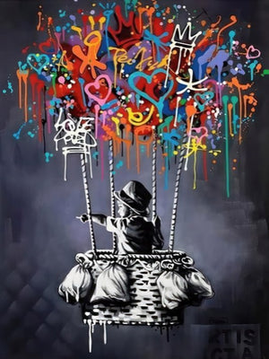 Banksy Balloon Child