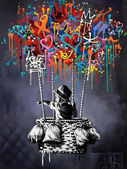 Banksy Balloon Child