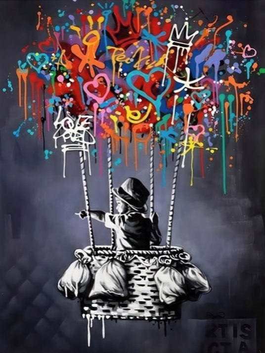 Banksy ballonbarn