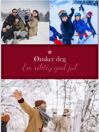 Lag personlig julekort - 10pk