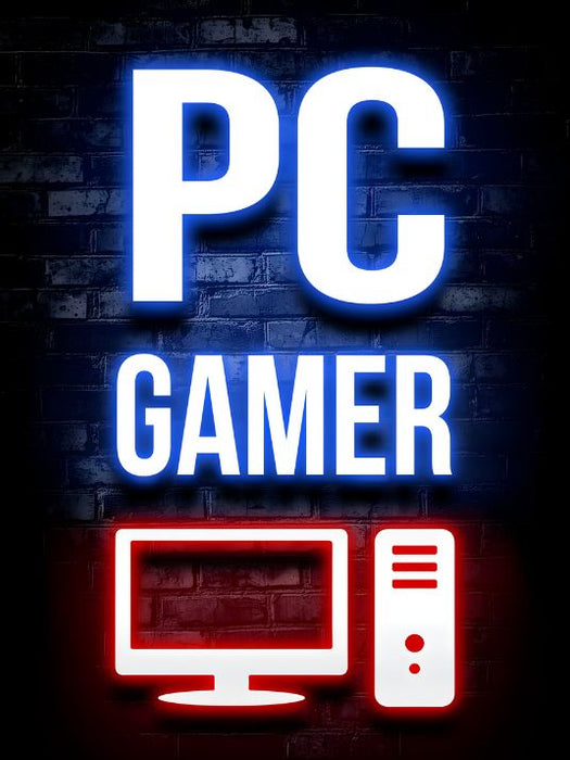 Neon Gamingplakat - PC Gamer