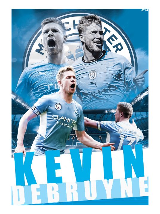 Kevin De Bruyne - Plakat by Zeyad