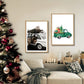 Green Christmas Car - Christmas Poster