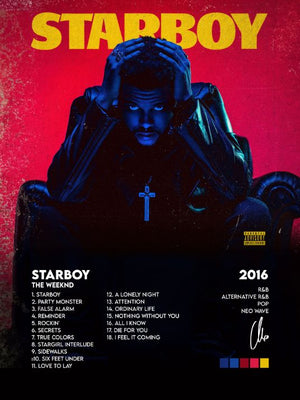 The Weeknd - Starboy - Plakat