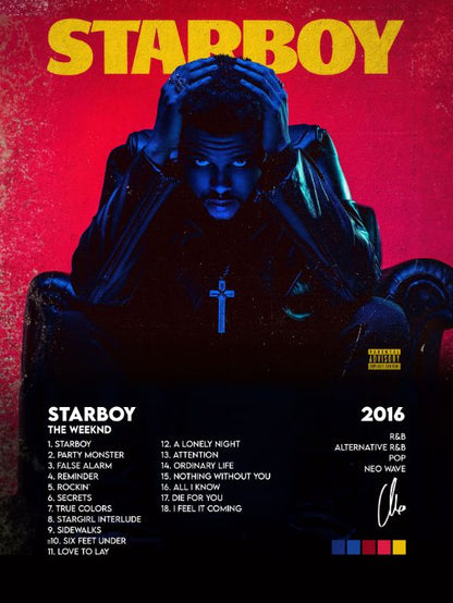 The Weeknd - Starboy - Plakat