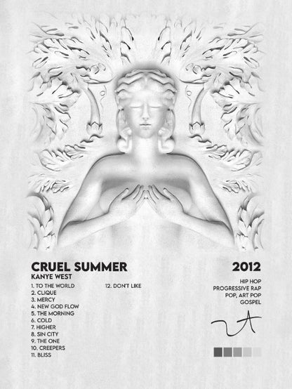 Kanye West - Cruel Summer - Poster