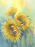 Painted Sunflower - Plakat eller lerret
