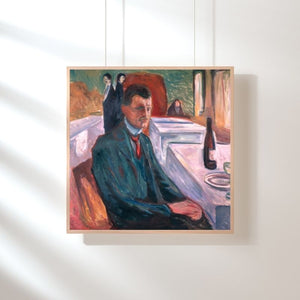 Edvard Munch - Self-Portrait with a Bottle of Wine