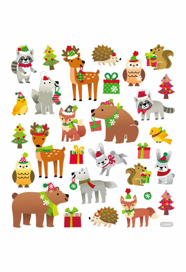 Jul i skogen - Klistremerker