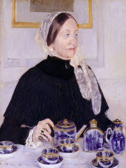 Lady at the tea table by Mary Cassatt